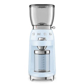 Conical Burr Coffee Grinder - Retro-Style Pastel Blue