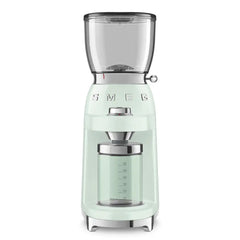 Conical Burr Coffee Grinder - Retro-Style Pastel Green