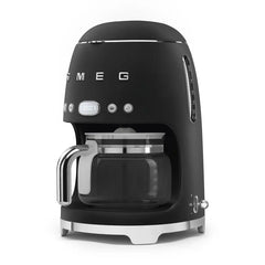 Retro-Style Drip Coffee Machine (10 Cups) – Black Matte