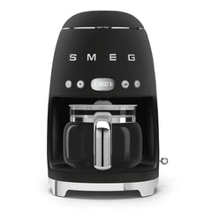 Retro-Style Drip Coffee Machine (10 Cups) – Black Matte