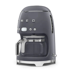 Retro-Style Drip Coffee Machine (10 Cups) - Slate Gray