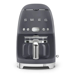 Retro-Style Drip Coffee Machine (10 Cups) - Slate Gray