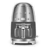 Retro-Style Drip Coffee Machine (10 Cups) - Stainless Steel
