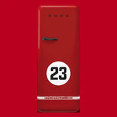 Porsche x SMEG Retro-Style Refrigerator (9.5 cu ft, Right Hinge) - Salzburg Limited Edition, Red