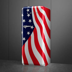 Retro-Style Refrigerator (9.5 cu ft, Right Hinge) - American Flag