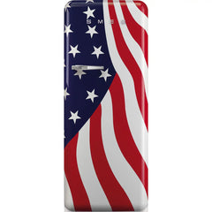 Retro-Style Refrigerator (9.5 cu ft, Right Hinge) - American Flag