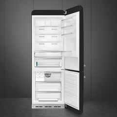Retro-Style Refrigerator (18 cu ft, Right Hinge) - Black