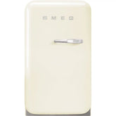 Retro-Style Refrigerator (1.2 cu ft, Left Hinge) - Cream