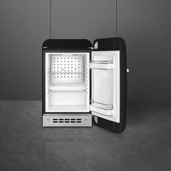 Retro-Style Refrigerator (1.2 cu ft, Right Hinge) - Black