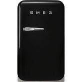 Retro-Style Refrigerator (1.2 cu ft, Right Hinge) - Black