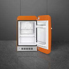 Retro-Style Refrigerator (1.2 cu ft, Right Hinge) - Orange