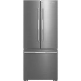 French Door Refrigerator (16 cu ft, 30", Freestanding) - Stainless Steel