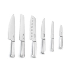 Knife Block Set - Retro-Style Black