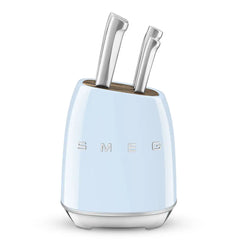Knife Block Set - Retro-Style Pastel Blue
