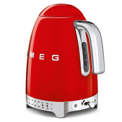 Retro-Style Electric Kettle (7 Cups) - Red