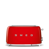 4-Slice Toaster (Long Slots) - Retro-Style Red