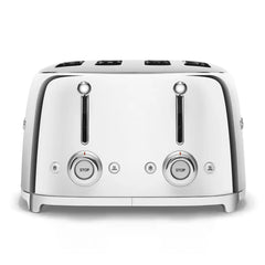4-Slice Toaster - Retro-Style Stainless Steel