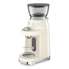 Multipurpose Conical Burr Coffee Grinder – Retro-Style Pastel Cream