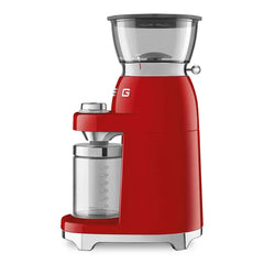 Multipurpose Conical Burr Coffee Grinder – Retro-Style Red
