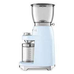 Conical Burr Coffee Grinder - Retro-Style Pastel Blue