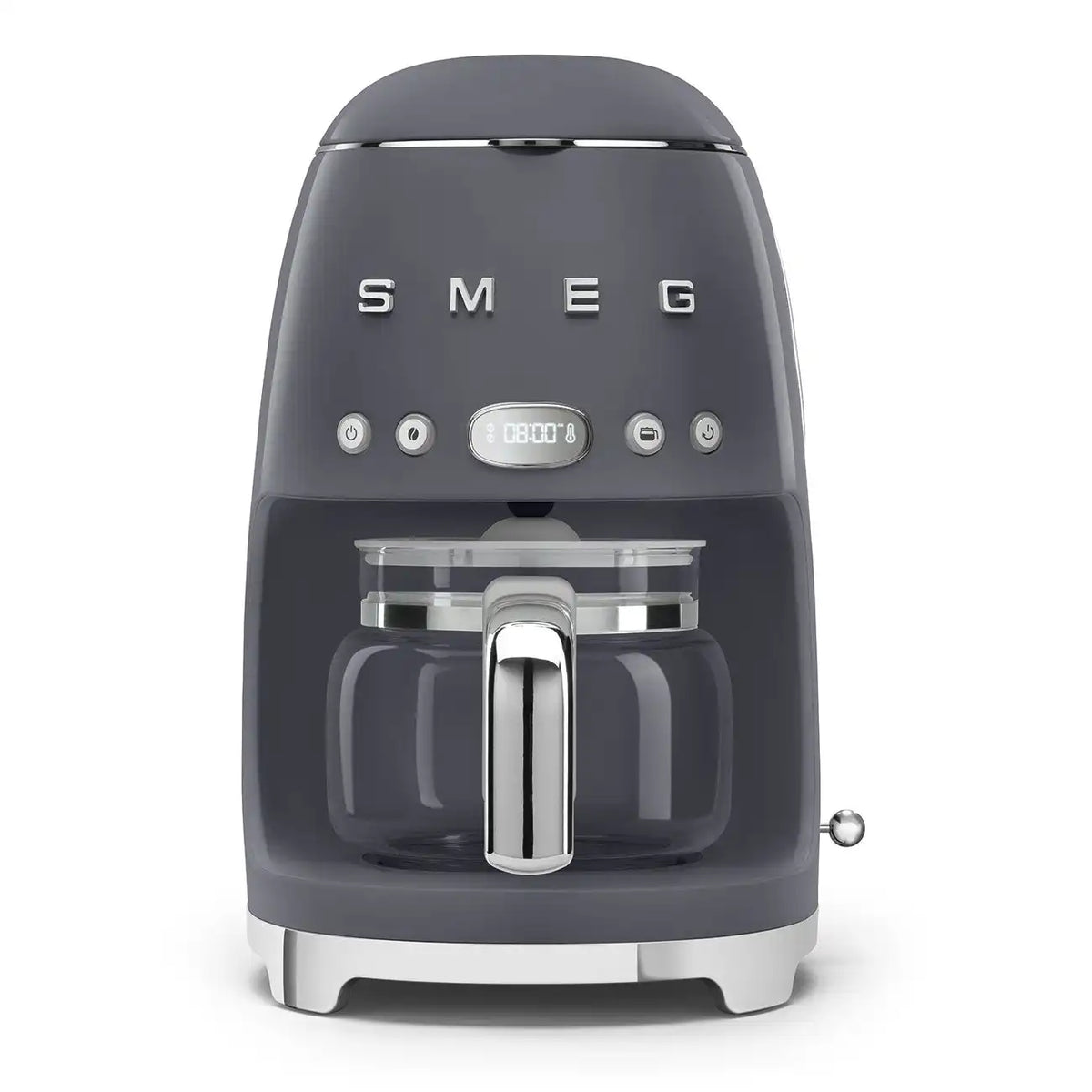 Retro-Style Drip Coffee Machine (10 Cups) - Slate Gray