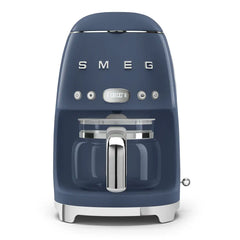 Retro-Style Drip Coffee Machine (10 Cups) - Navy Blue