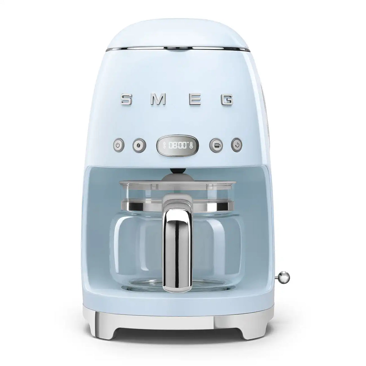 Retro-Style Drip Coffee Machine (10 Cups) - Pastel Blue