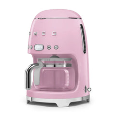 Retro-Style Drip Coffee Machine - Pink