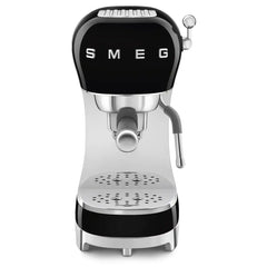 Manual Espresso Coffee Machine - Retro-Style Black