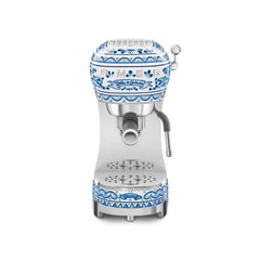 SMEG x Dolce&Gabbana Manual Espresso Coffee Machine - Blu Mediterraneo