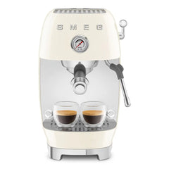 Manual Espresso & Cold Brew Coffee Machine – Retro-Style Cream