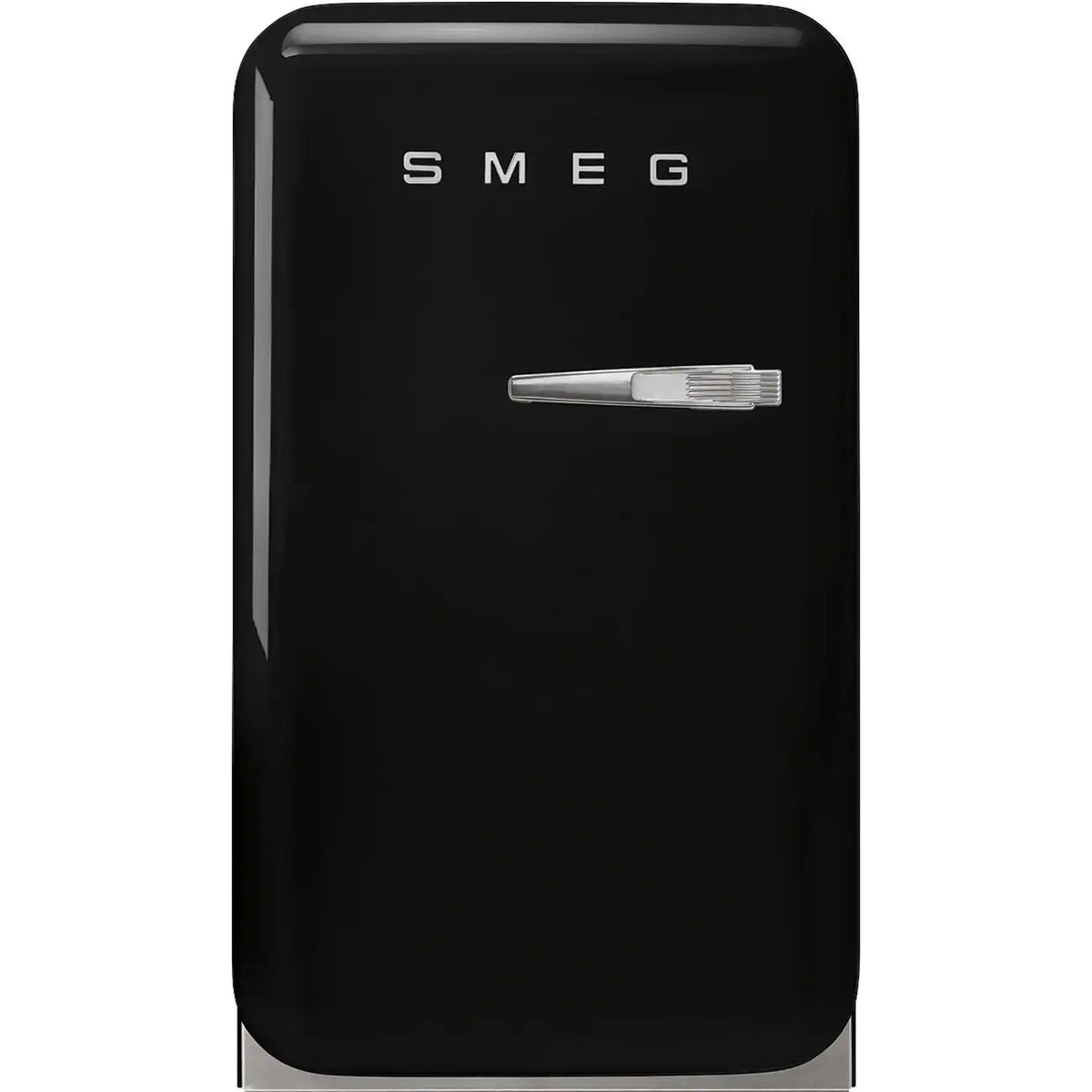 Retro-Style Refrigerator (1.2 cu ft, Left Hinge) - Black