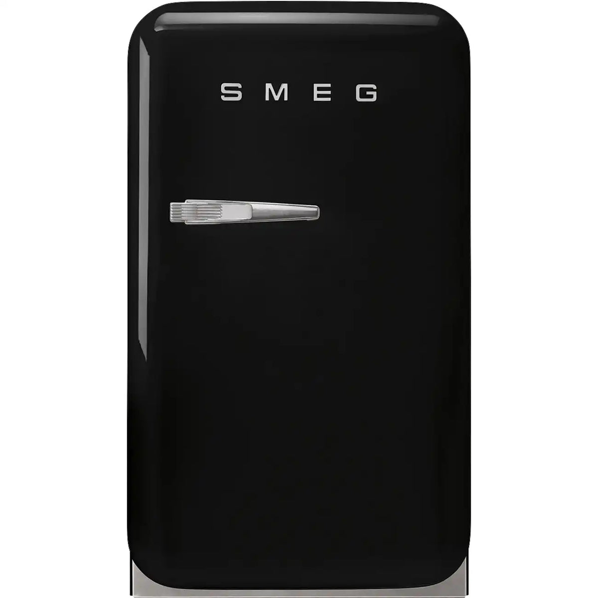 Retro-Style Refrigerator (1.2 cu ft, Right Hinge) - Black