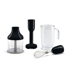 4-Piece Accessory Set for Retro-Style Hand Blender - Black
