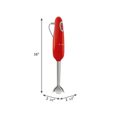 Retro-Style Hand Blender - Red
