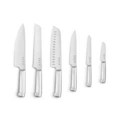 Knife Block Set - Retro-Style Pastel Blue