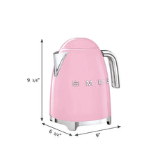 Retro-Style Electric Kettle (7 Cups) - Pink