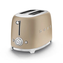 2-Slice Toaster - Retro-Style Champagne Matte
