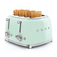 4-Slice Toaster - Retro-Style Pastel Green