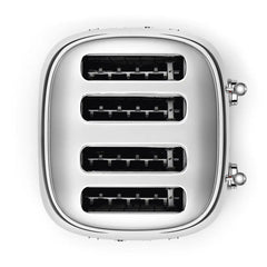 4-Slice Toaster - Retro-Style Stainless Steel
