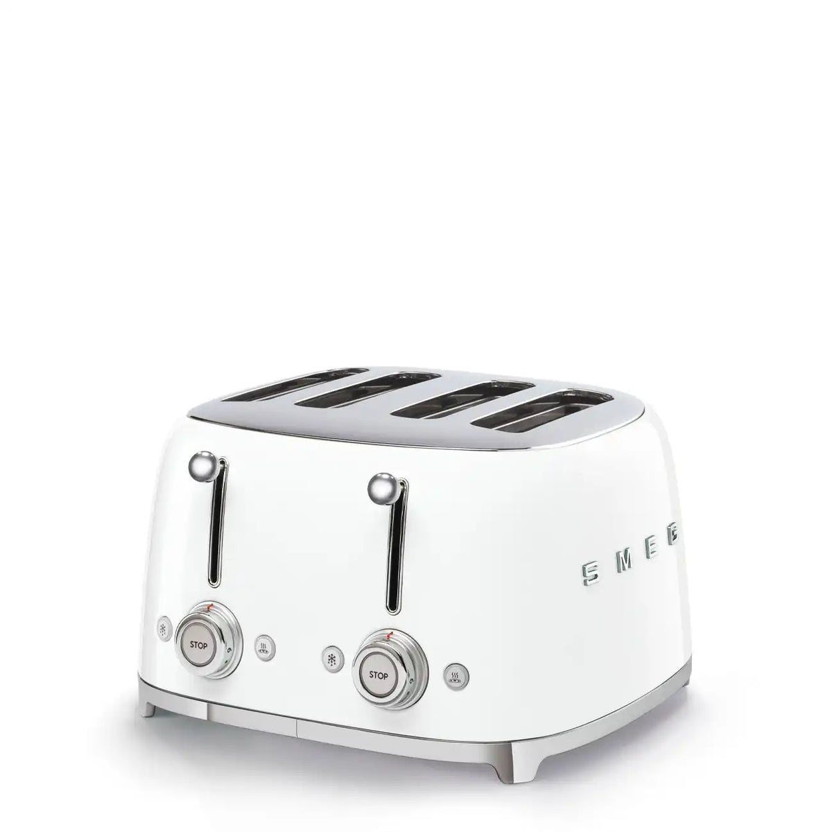 4-Slice Toaster - Retro-Style White