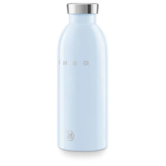 SMEG x 24Bottles® Insulated Stainless Steel Bottle (17 oz) - Pastel Blue