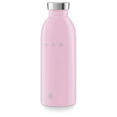 SMEG x 24Bottles® Insulated Stainless Steel Bottle (17 oz) - Pink