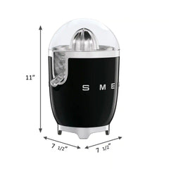 Retro-Style Citrus Juicer - Black